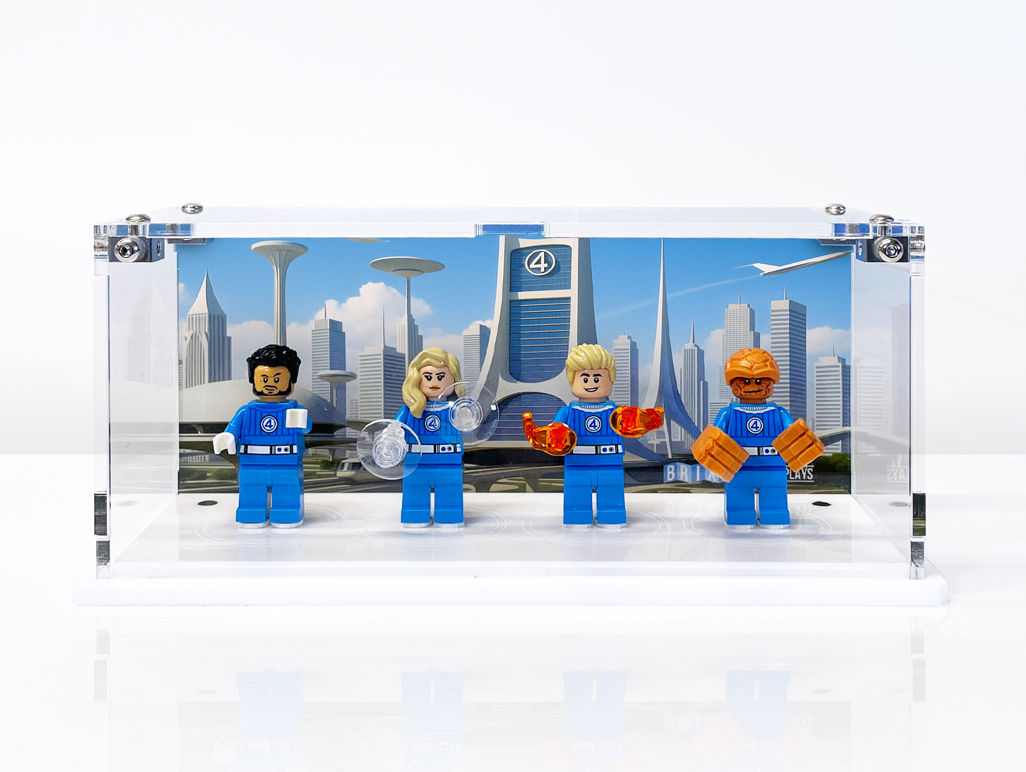 Display cases for LEGO® Fantastic Four Minifigures - 76316