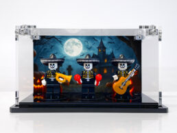 Spooky Pumpkin Manor UV printed tripple Minifigure display case