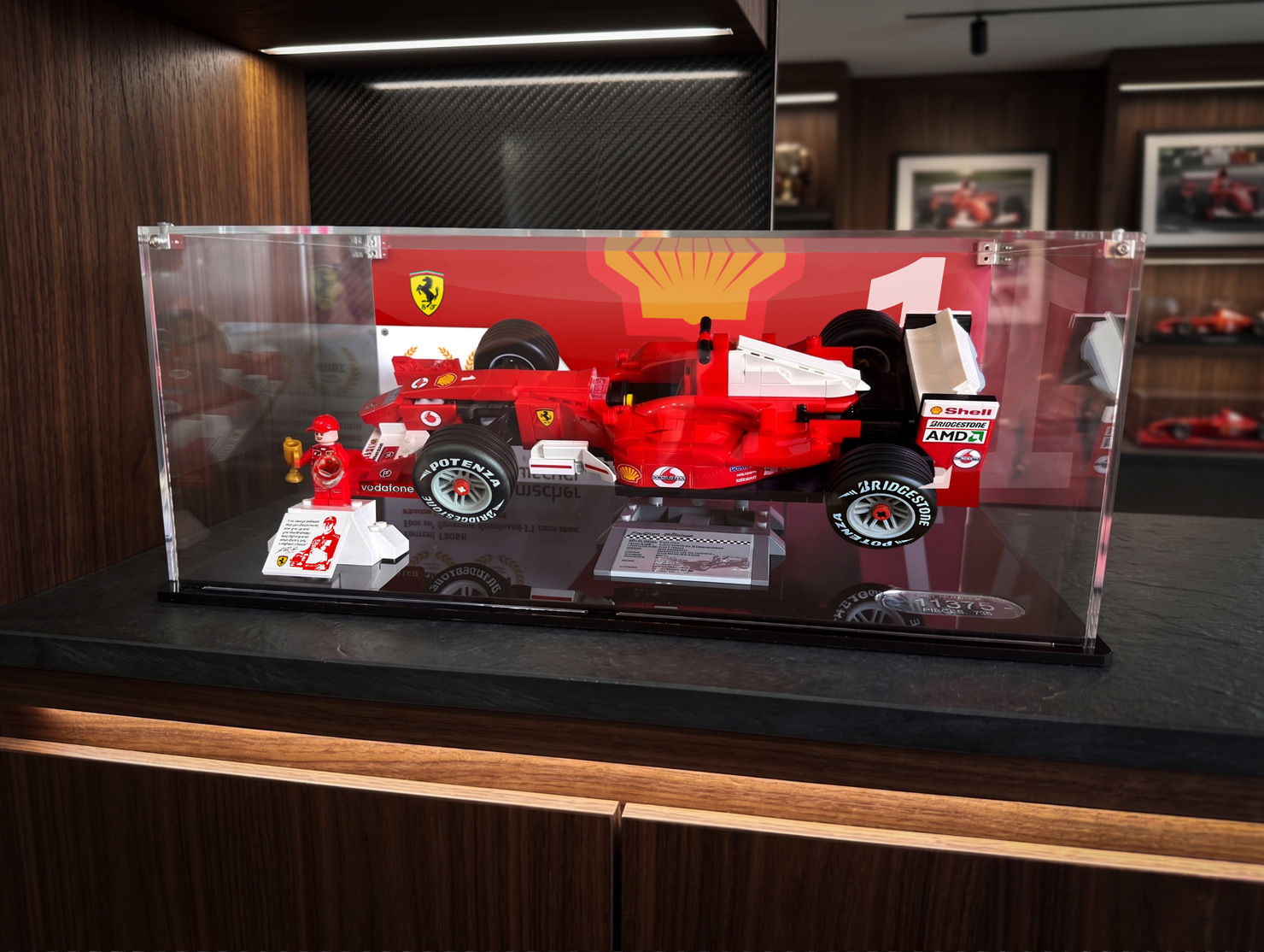 LEGO® Ferrari F2004 F1 & Michael Schumacher (11375) Display Case