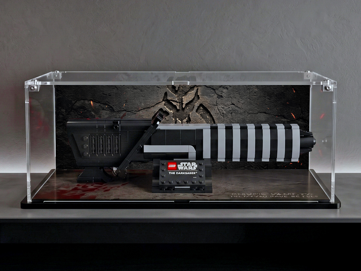 LEGO® Star Wars™ The Darksaber (40917) Display Case.
