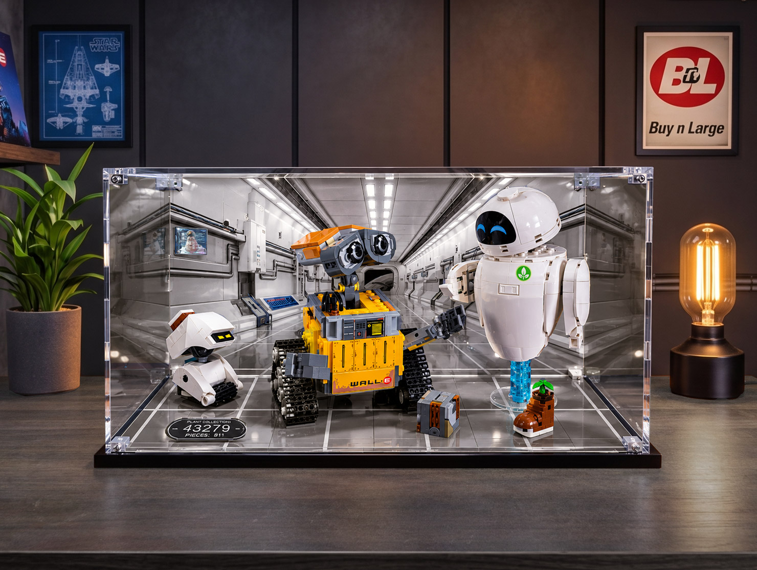 LEGO® WALL-E and EVE (43279) Display Case