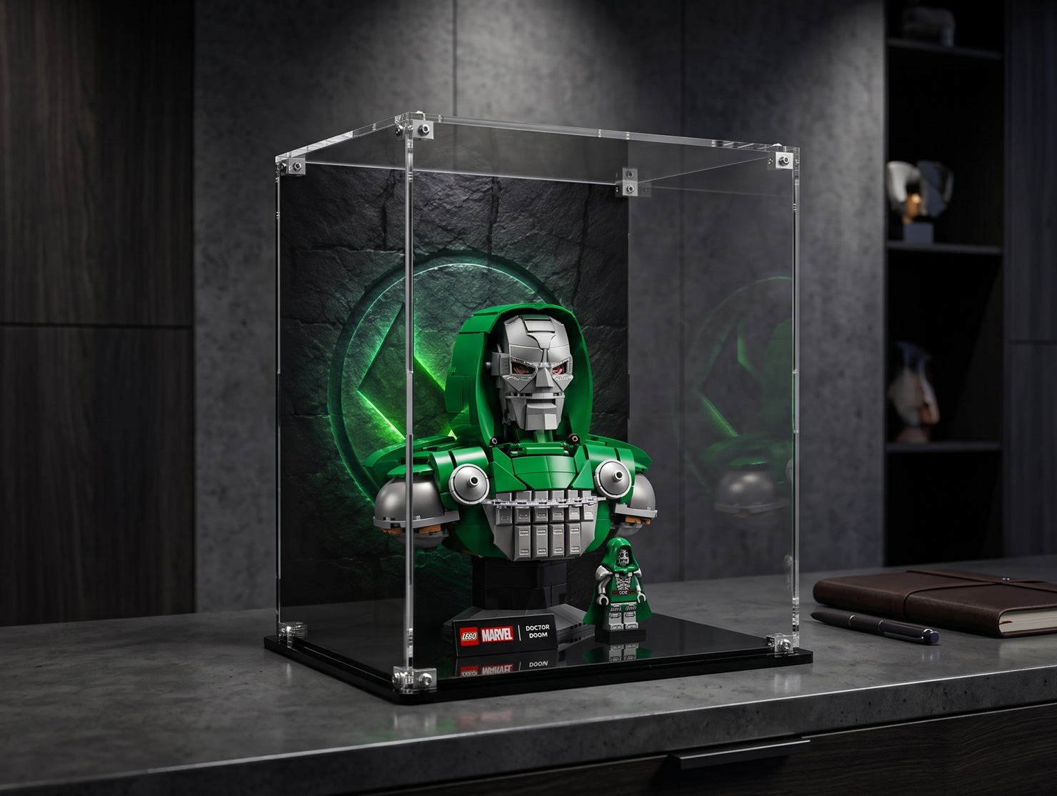 LEGO® Doctor Doom Bust (76345) Display Case