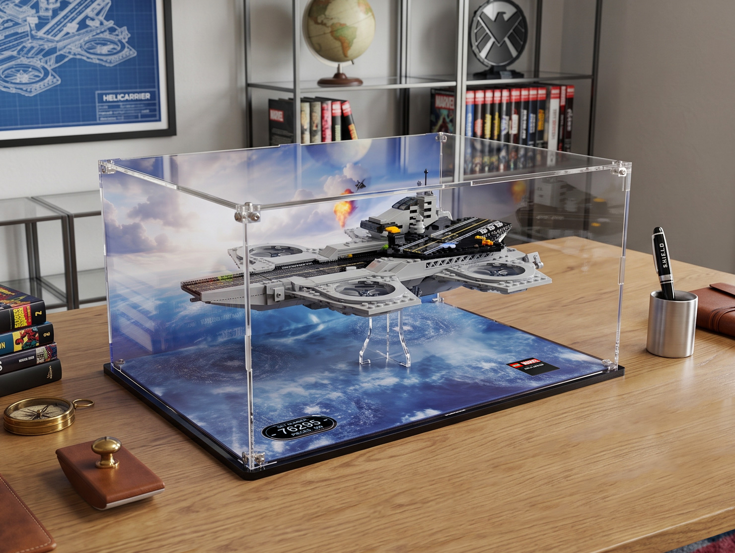 LEGO® Marvel™ The Avengers Helicarrier (76295) Display Case