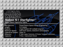 Naboo N-1 Starfighter UCS Tile - 8 x 16 x 0.33