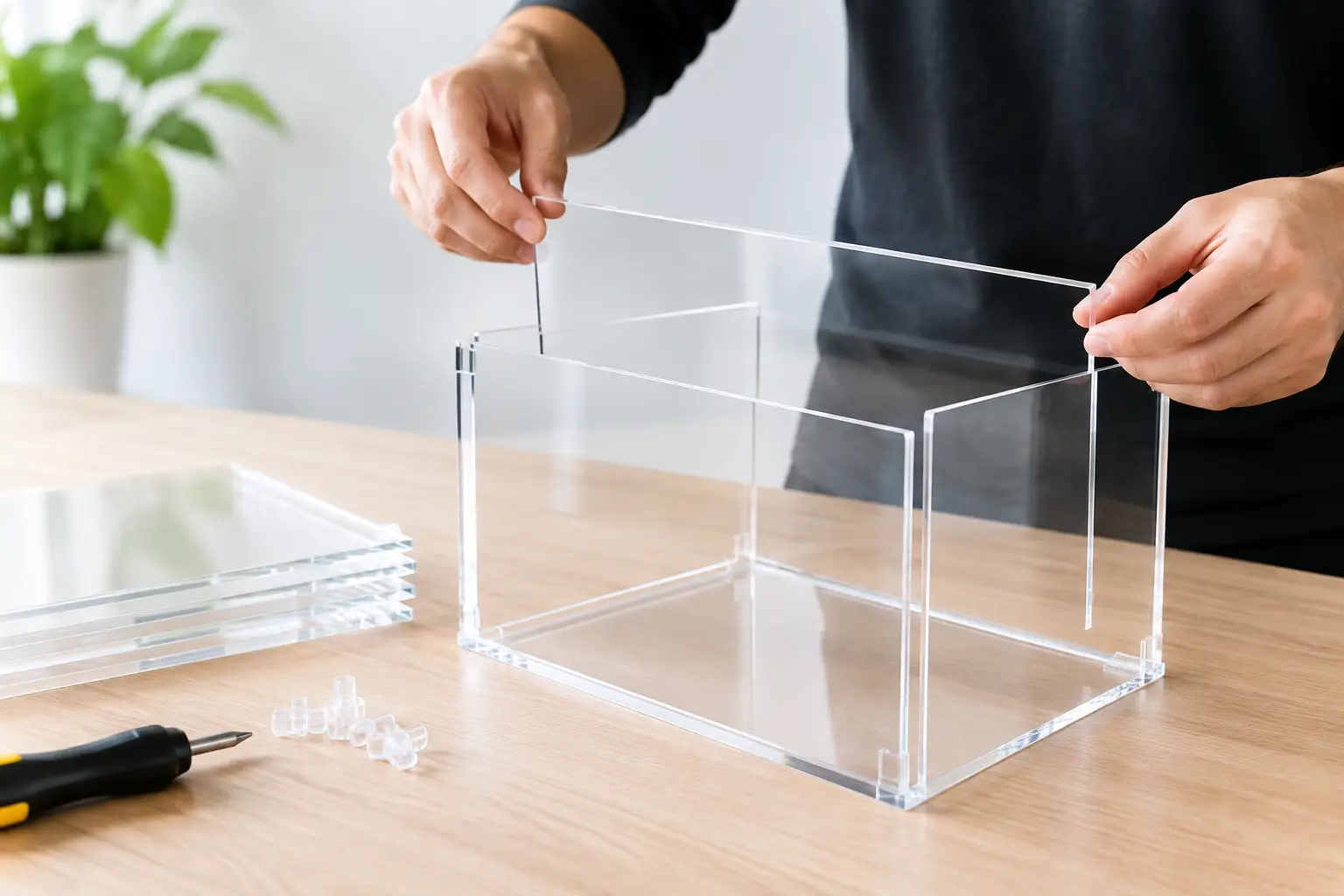 Guide to Assembling Acrylic Panels for Displays